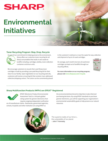 Sharp Environmental Initiatives