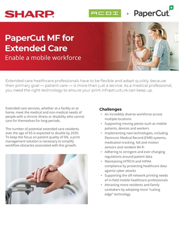 Trial - PaperCut MF for Extended Care