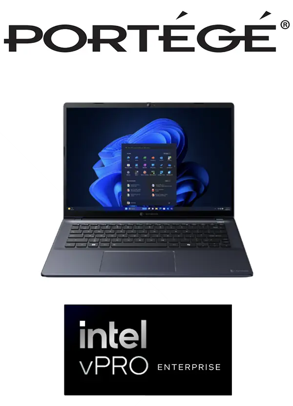 Portégé Dynabook Laptop with Intel vPro Enterprise Processor